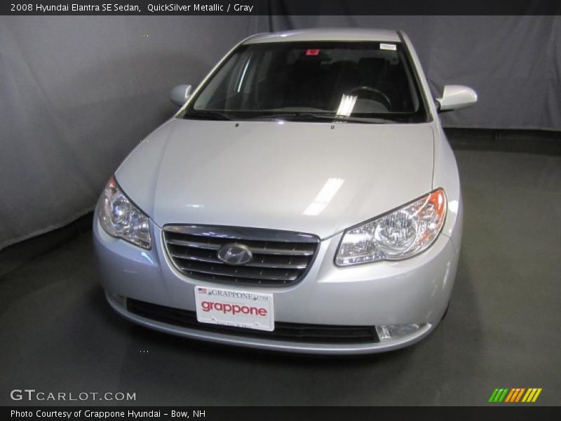 QuickSilver Metallic / Gray 2008 Hyundai Elantra SE Sedan