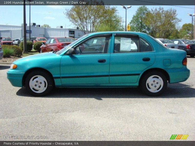  1996 Accent Sedan Montego Green