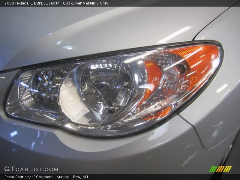 QuickSilver Metallic / Gray 2008 Hyundai Elantra SE Sedan