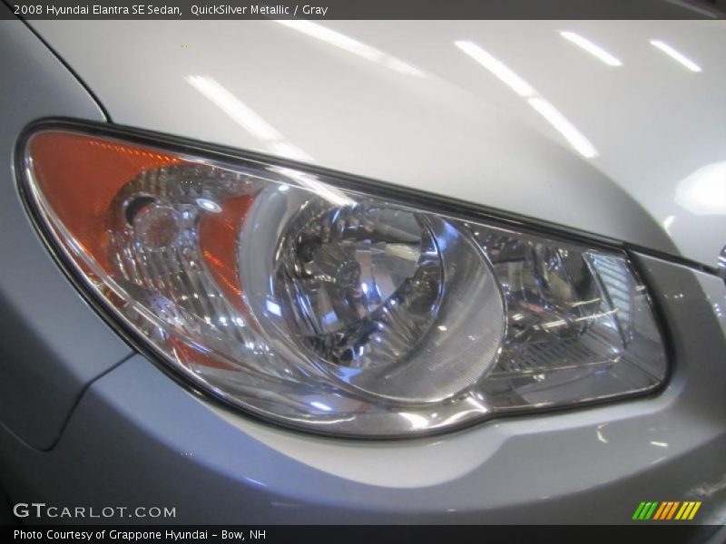 QuickSilver Metallic / Gray 2008 Hyundai Elantra SE Sedan