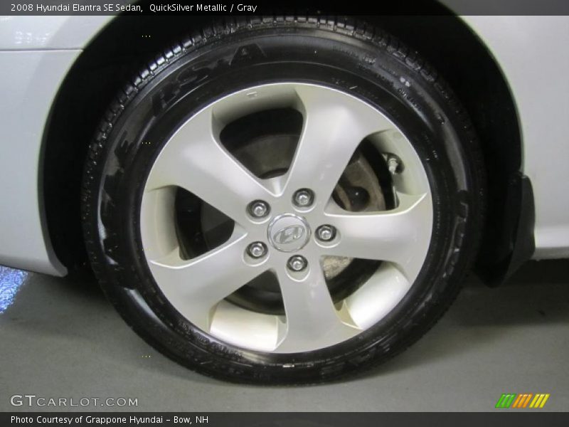 QuickSilver Metallic / Gray 2008 Hyundai Elantra SE Sedan