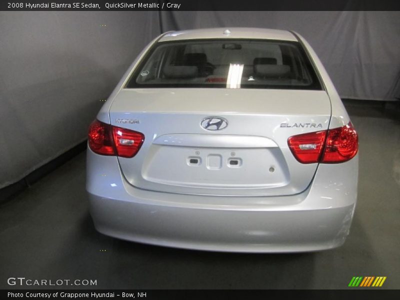 QuickSilver Metallic / Gray 2008 Hyundai Elantra SE Sedan