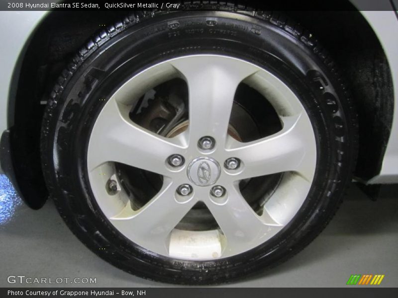 QuickSilver Metallic / Gray 2008 Hyundai Elantra SE Sedan