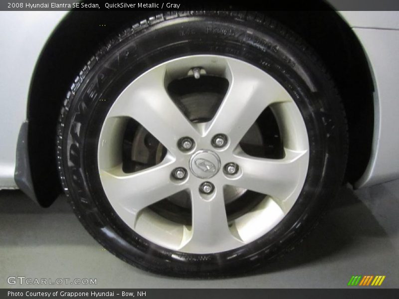 QuickSilver Metallic / Gray 2008 Hyundai Elantra SE Sedan