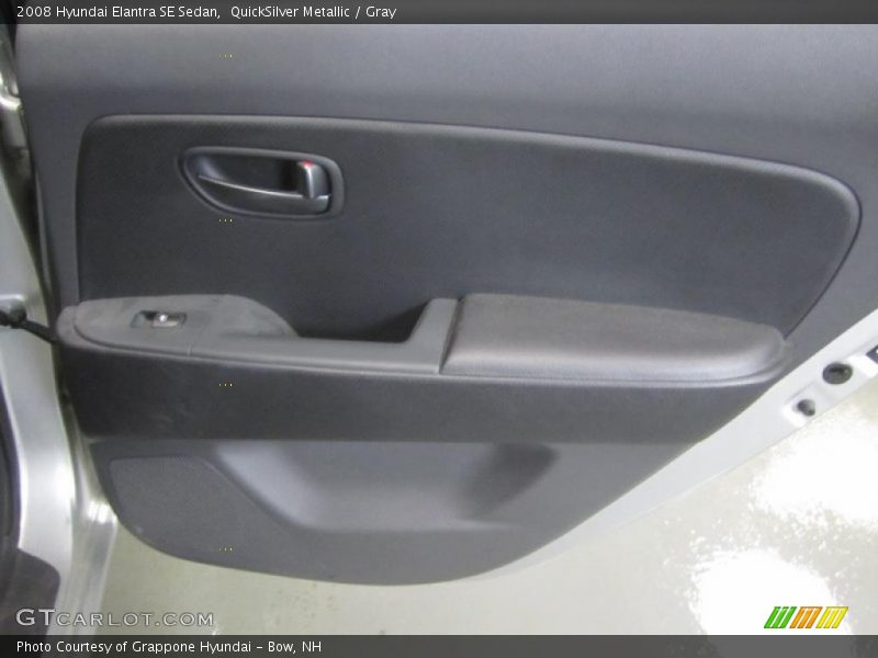 QuickSilver Metallic / Gray 2008 Hyundai Elantra SE Sedan