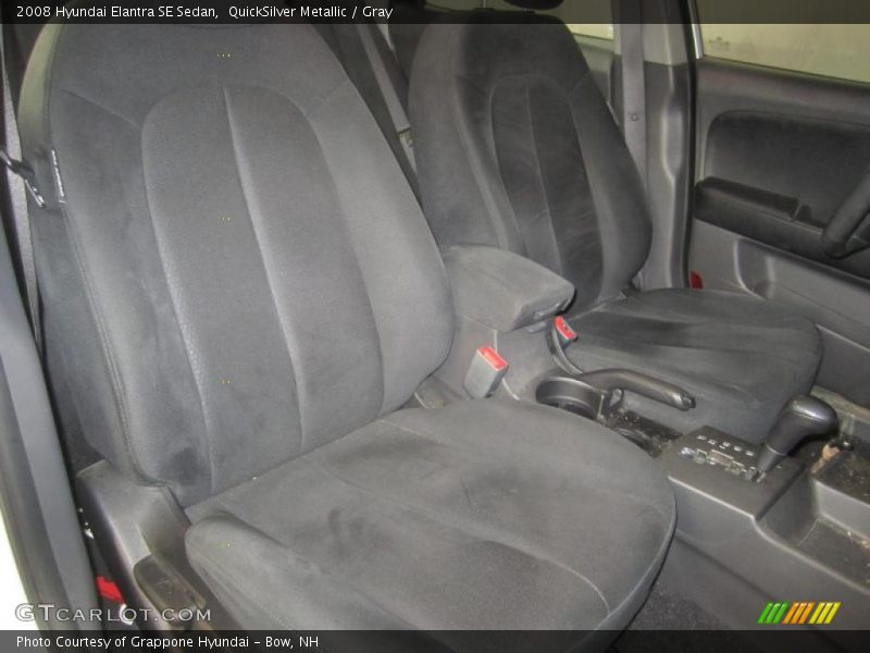 QuickSilver Metallic / Gray 2008 Hyundai Elantra SE Sedan