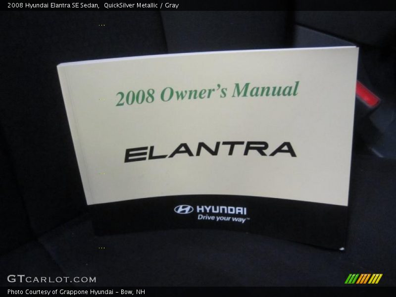 QuickSilver Metallic / Gray 2008 Hyundai Elantra SE Sedan