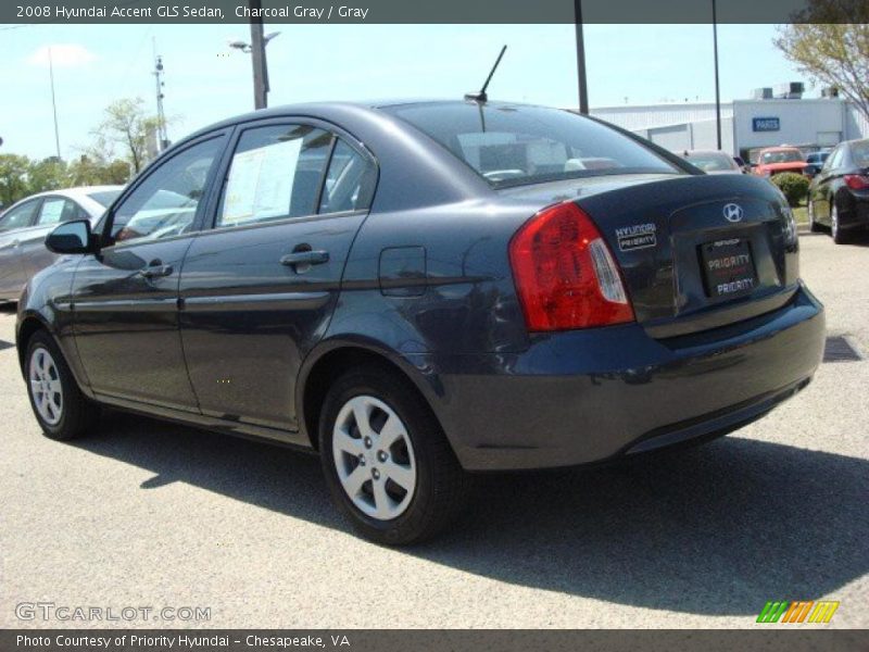 Charcoal Gray / Gray 2008 Hyundai Accent GLS Sedan