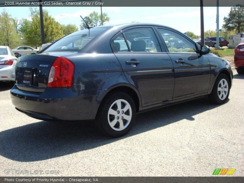 Charcoal Gray / Gray 2008 Hyundai Accent GLS Sedan