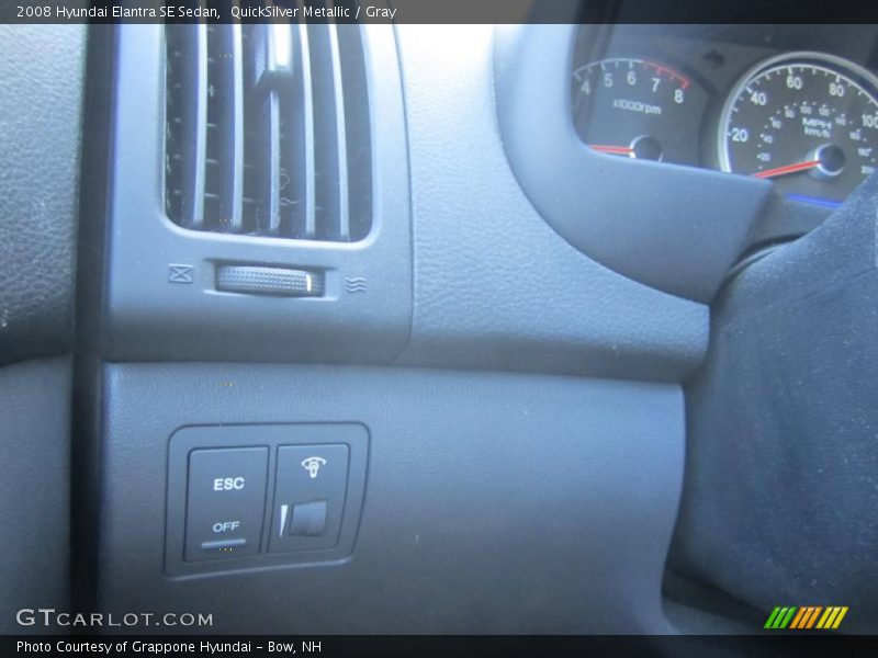 QuickSilver Metallic / Gray 2008 Hyundai Elantra SE Sedan