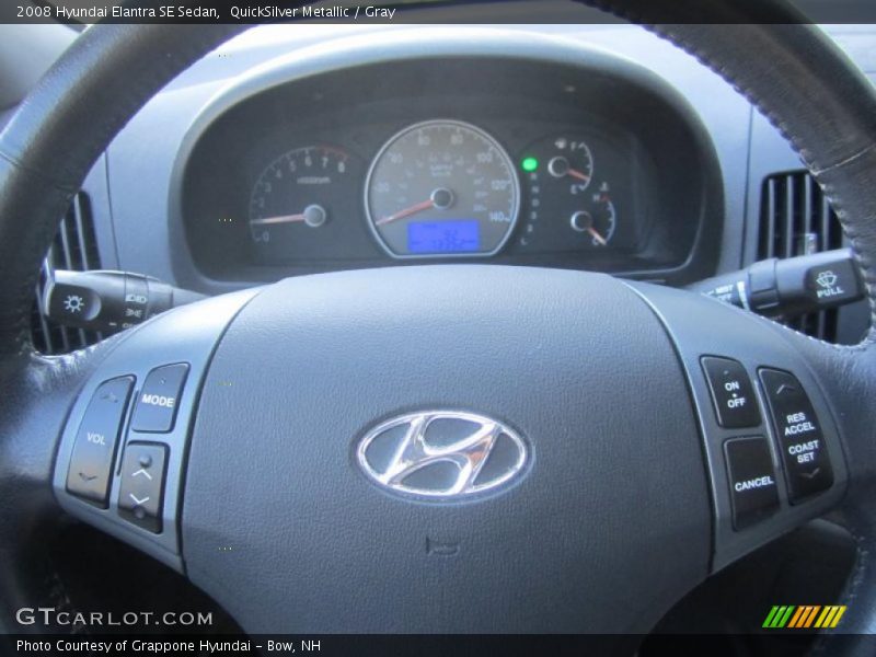 QuickSilver Metallic / Gray 2008 Hyundai Elantra SE Sedan
