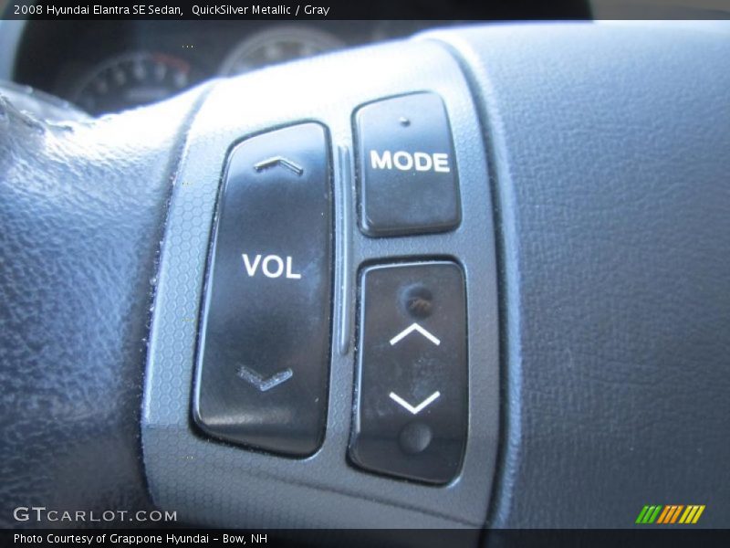 QuickSilver Metallic / Gray 2008 Hyundai Elantra SE Sedan