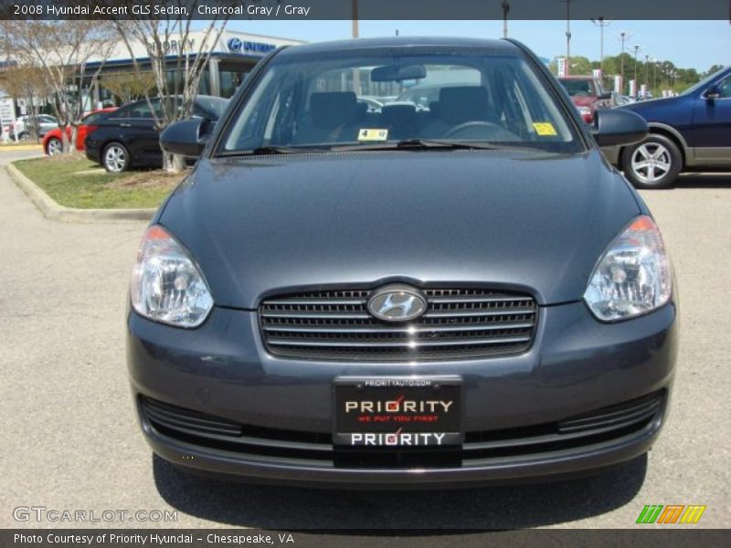 Charcoal Gray / Gray 2008 Hyundai Accent GLS Sedan