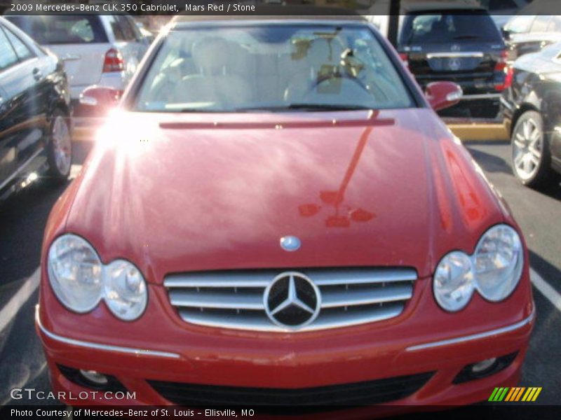 Mars Red / Stone 2009 Mercedes-Benz CLK 350 Cabriolet