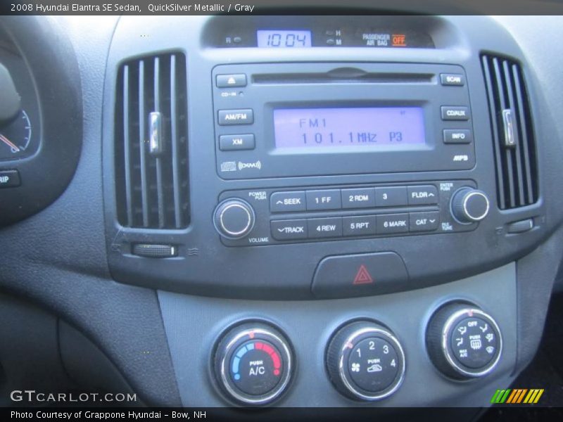 QuickSilver Metallic / Gray 2008 Hyundai Elantra SE Sedan