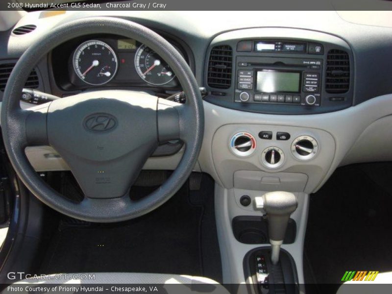 Charcoal Gray / Gray 2008 Hyundai Accent GLS Sedan