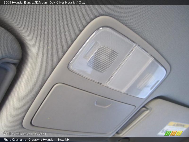 QuickSilver Metallic / Gray 2008 Hyundai Elantra SE Sedan