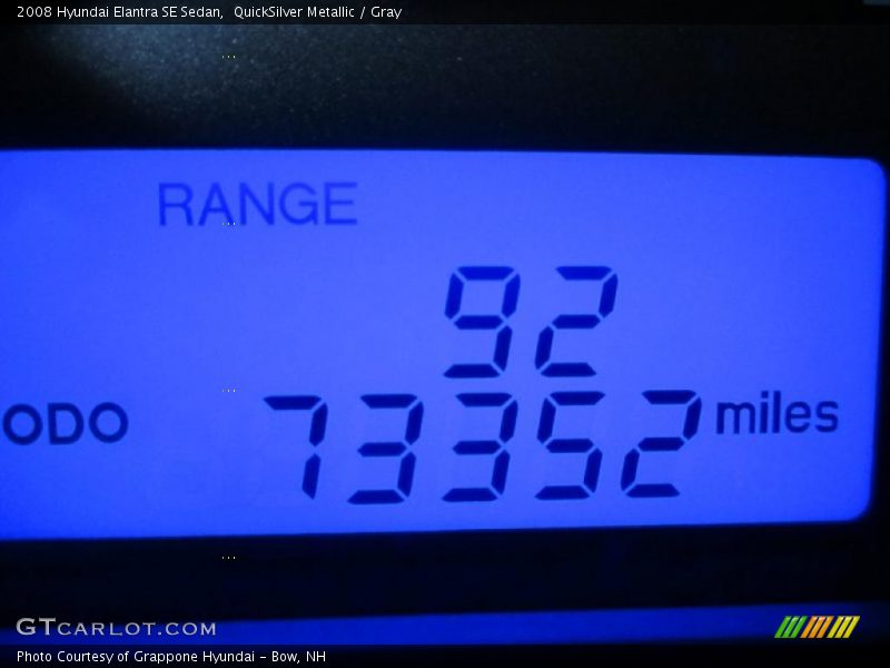 QuickSilver Metallic / Gray 2008 Hyundai Elantra SE Sedan