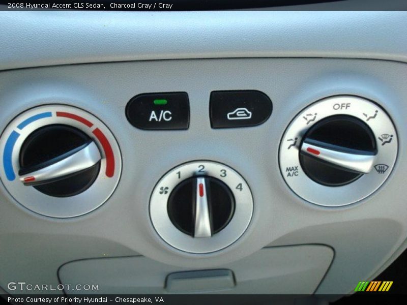 Charcoal Gray / Gray 2008 Hyundai Accent GLS Sedan