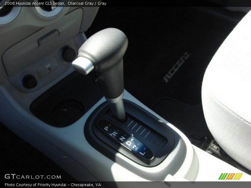 Charcoal Gray / Gray 2008 Hyundai Accent GLS Sedan