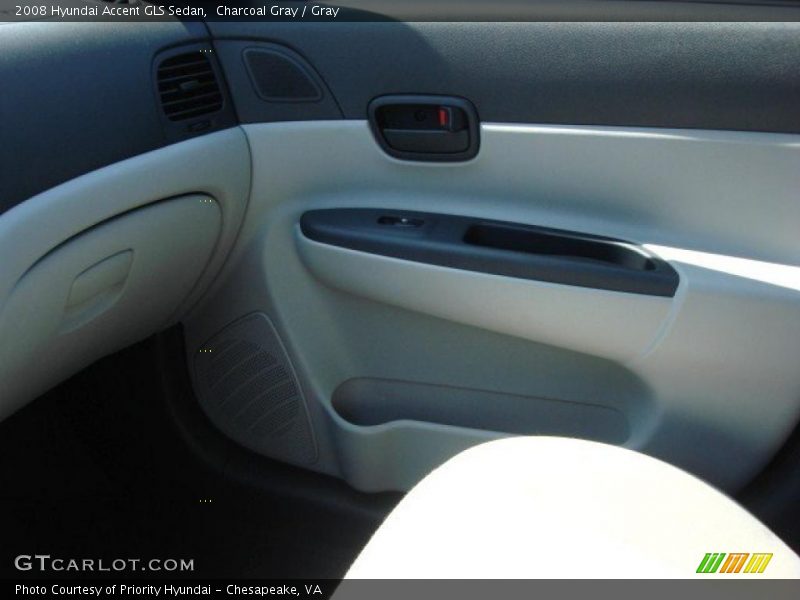 Charcoal Gray / Gray 2008 Hyundai Accent GLS Sedan