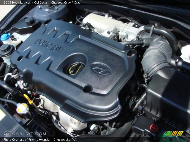 Charcoal Gray / Gray 2008 Hyundai Accent GLS Sedan