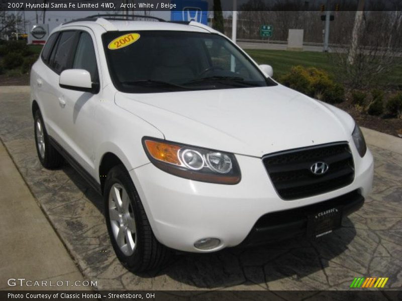 Arctic White / Beige 2007 Hyundai Santa Fe Limited 4WD