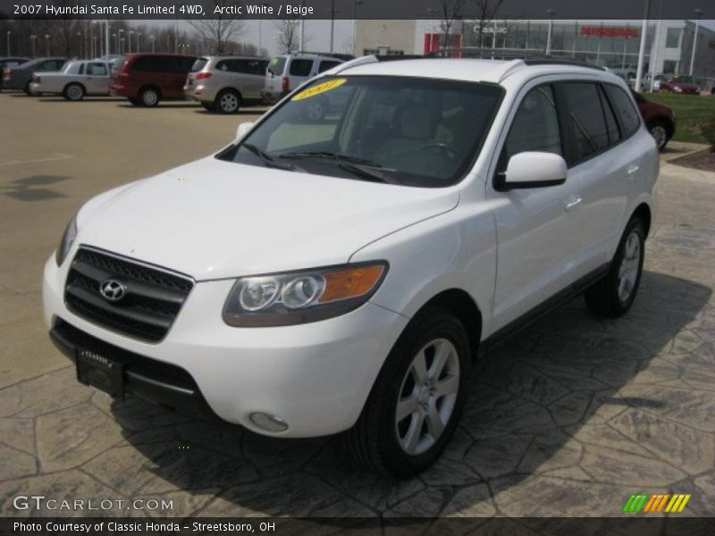 Arctic White / Beige 2007 Hyundai Santa Fe Limited 4WD