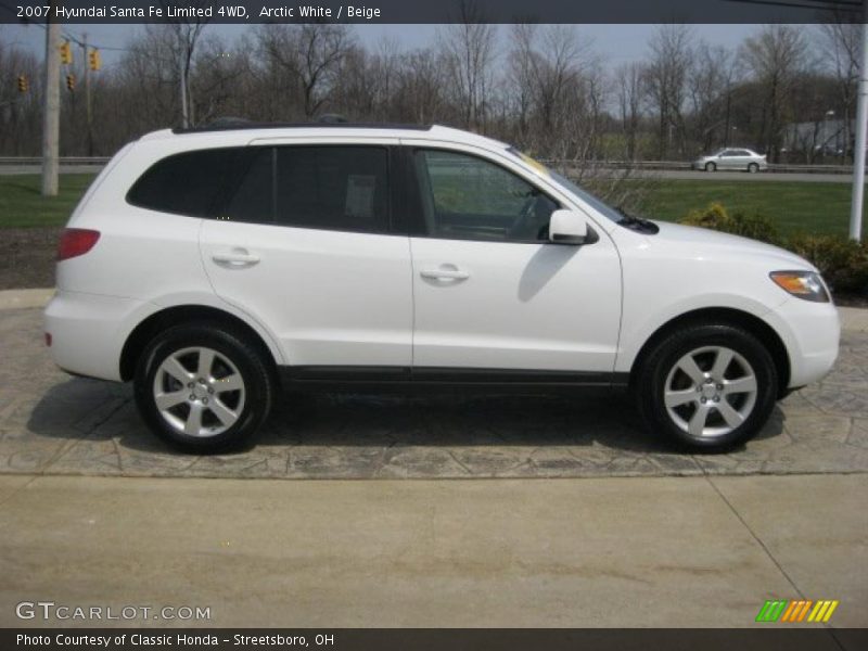 Arctic White / Beige 2007 Hyundai Santa Fe Limited 4WD