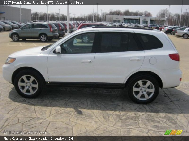 Arctic White / Beige 2007 Hyundai Santa Fe Limited 4WD
