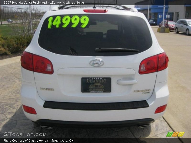 Arctic White / Beige 2007 Hyundai Santa Fe Limited 4WD