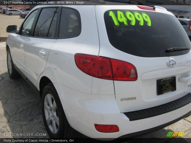 Arctic White / Beige 2007 Hyundai Santa Fe Limited 4WD