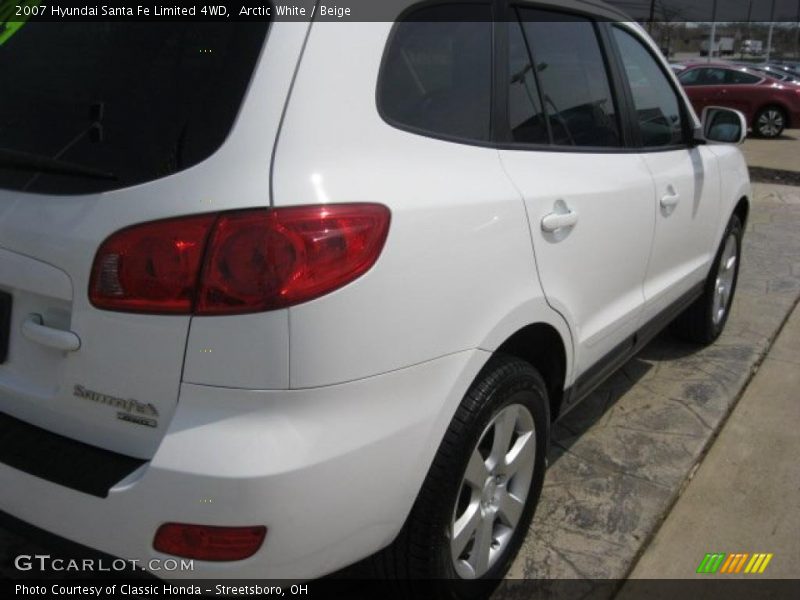 Arctic White / Beige 2007 Hyundai Santa Fe Limited 4WD