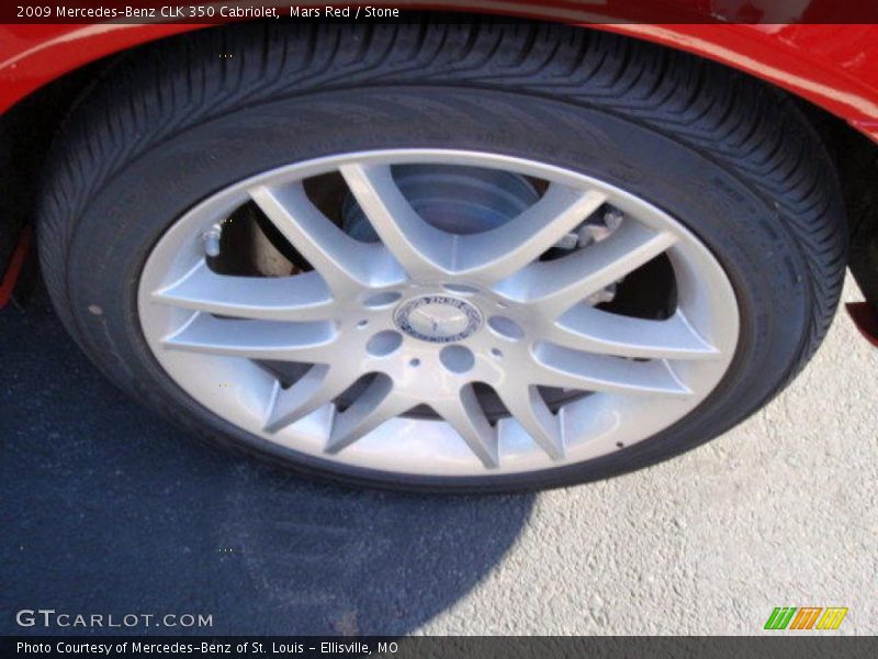Mars Red / Stone 2009 Mercedes-Benz CLK 350 Cabriolet