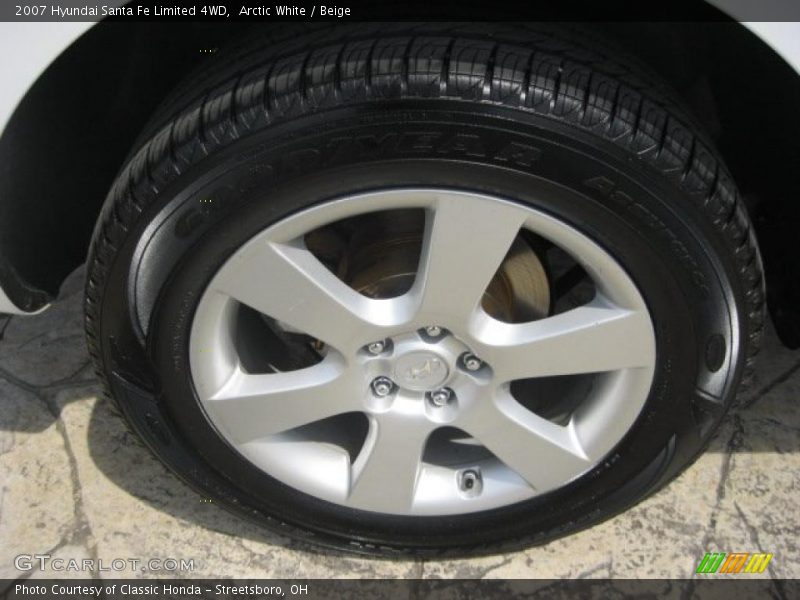 Arctic White / Beige 2007 Hyundai Santa Fe Limited 4WD