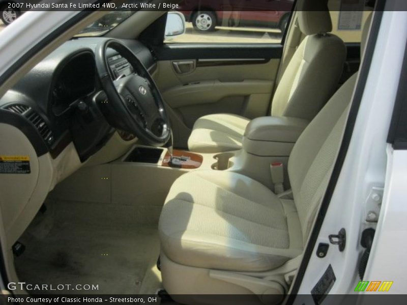 Arctic White / Beige 2007 Hyundai Santa Fe Limited 4WD