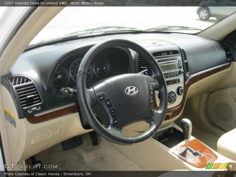 Arctic White / Beige 2007 Hyundai Santa Fe Limited 4WD