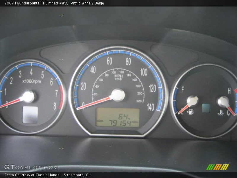 Arctic White / Beige 2007 Hyundai Santa Fe Limited 4WD