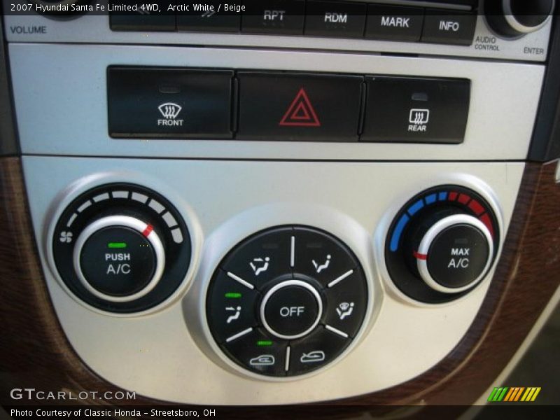 Arctic White / Beige 2007 Hyundai Santa Fe Limited 4WD