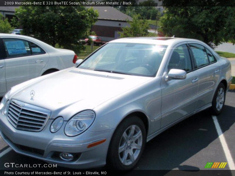 Iridium Silver Metallic / Black 2009 Mercedes-Benz E 320 BlueTEC Sedan