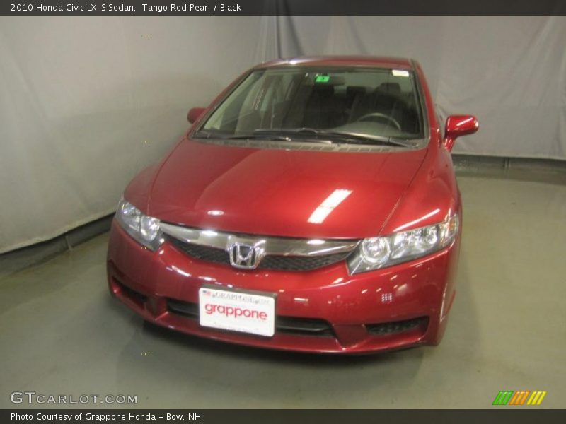 Tango Red Pearl / Black 2010 Honda Civic LX-S Sedan