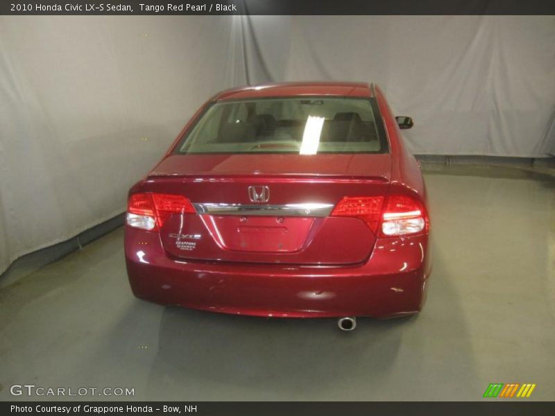 Tango Red Pearl / Black 2010 Honda Civic LX-S Sedan