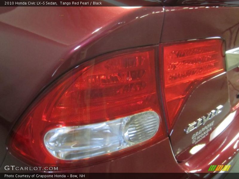 Tango Red Pearl / Black 2010 Honda Civic LX-S Sedan