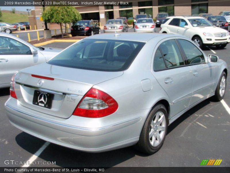 Iridium Silver Metallic / Black 2009 Mercedes-Benz E 320 BlueTEC Sedan