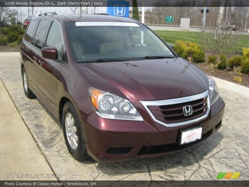 Dark Cherry Pearl / Ivory 2008 Honda Odyssey EX-L