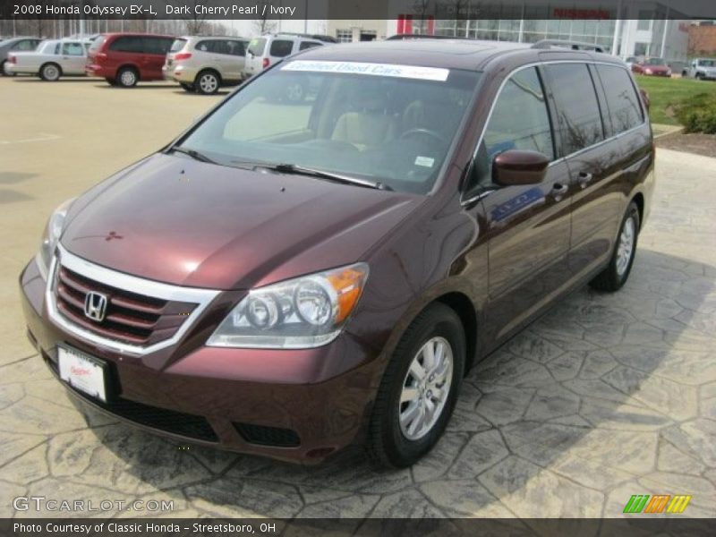 Dark Cherry Pearl / Ivory 2008 Honda Odyssey EX-L