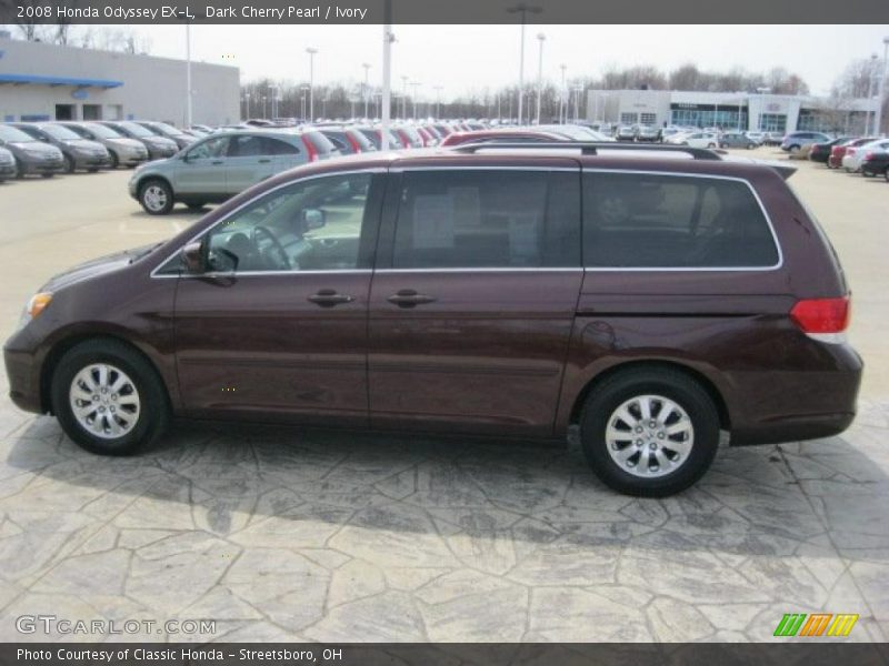 Dark Cherry Pearl / Ivory 2008 Honda Odyssey EX-L