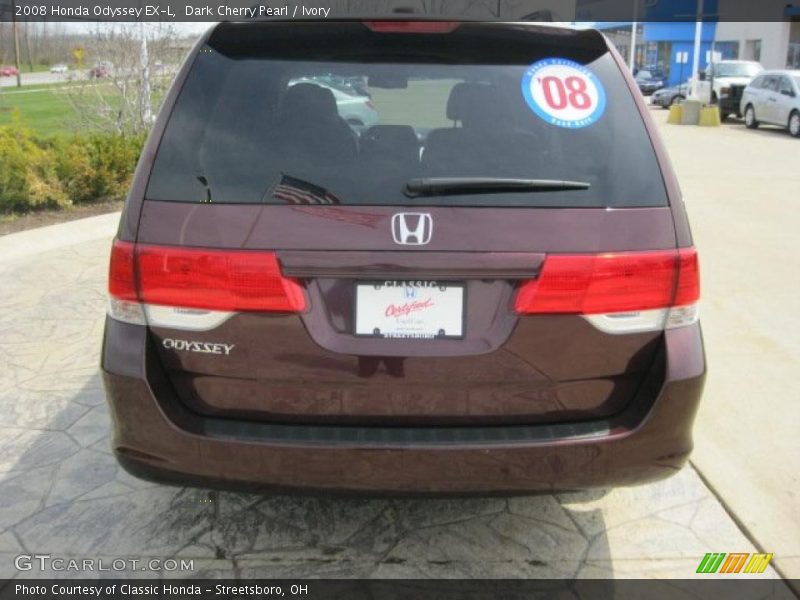 Dark Cherry Pearl / Ivory 2008 Honda Odyssey EX-L