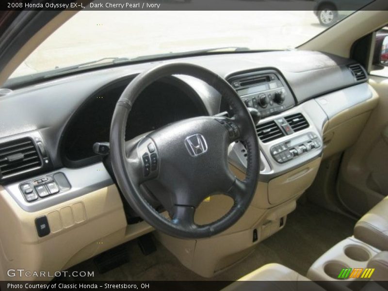 Dark Cherry Pearl / Ivory 2008 Honda Odyssey EX-L