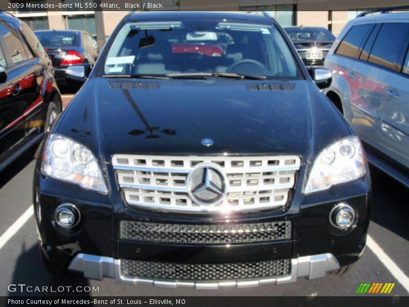 Black / Black 2009 Mercedes-Benz ML 550 4Matic